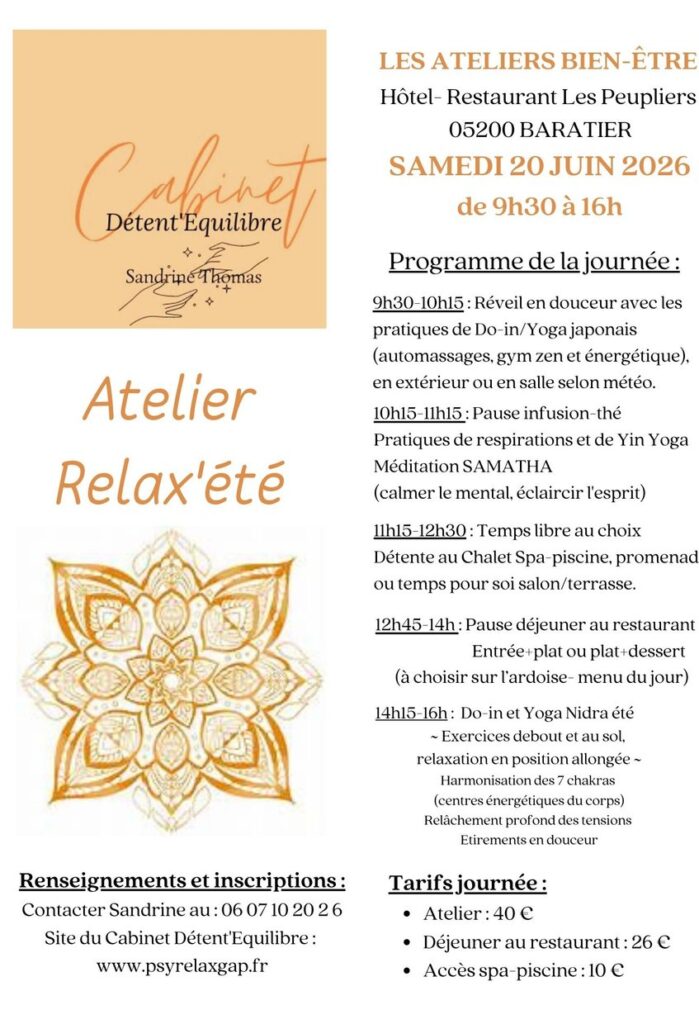 LES ATELIERS BIEN-ÊTRE